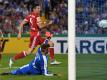 Robert Lewandowski schoss den FC Bayern mit drei Treffern zum Auswärtssieg. Foto: Hendrik Schmidt
<br>dpa-infocom GmbH