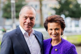 Clemens Tönnies und seine Frau Margit. Clemens Tönnies und seine Frau Margit.