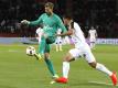 Kevin Trapp bewies fußballerische Qualitäten. Foto: Etienne Laurent
<br>dpa-infocom GmbH