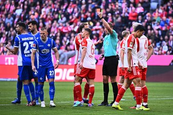 Wurde nach Rot gegen Darmstadt zwei Spiele gesperrt: Joshua Kimmich (M). Wurde nach Rot gegen Darmstadt zwei Spiele gesperrt: Joshua Kimmich (M).
