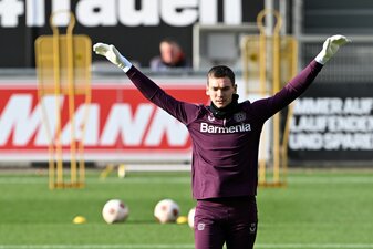 Wird im Spiel gegen FK Karabach Agdam im Bayer-Tor stehen: Matej Kovar. Wird im Spiel gegen FK Karabach Agdam im Bayer-Tor stehen: Matej Kovar.