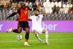 Belgiens Romelu Lukaku (l) erzielt seinen vierten Treffer zum 4:0.