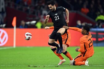 Deutschlands Ilkay Gündogan in Aktion. Deutschlands Ilkay Gündogan in Aktion.