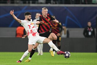 Die Einstellung von Erling Haaland (r) sehen die Leipziger Profis als vorbildhaft. Die Einstellung von Erling Haaland (r) sehen die Leipziger Profis als vorbildhaft.