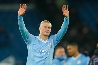Hat wieder Fußball-Geschichte geschrieben: Erling Haaland. Hat wieder Fußball-Geschichte geschrieben: Erling Haaland.