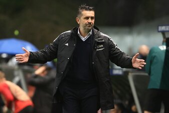 Feierte seine Premiere als neuer Trainer des 1. FC Union Berlin: Nenad Bjelica. Feierte seine Premiere als neuer Trainer des 1. FC Union Berlin: Nenad Bjelica.