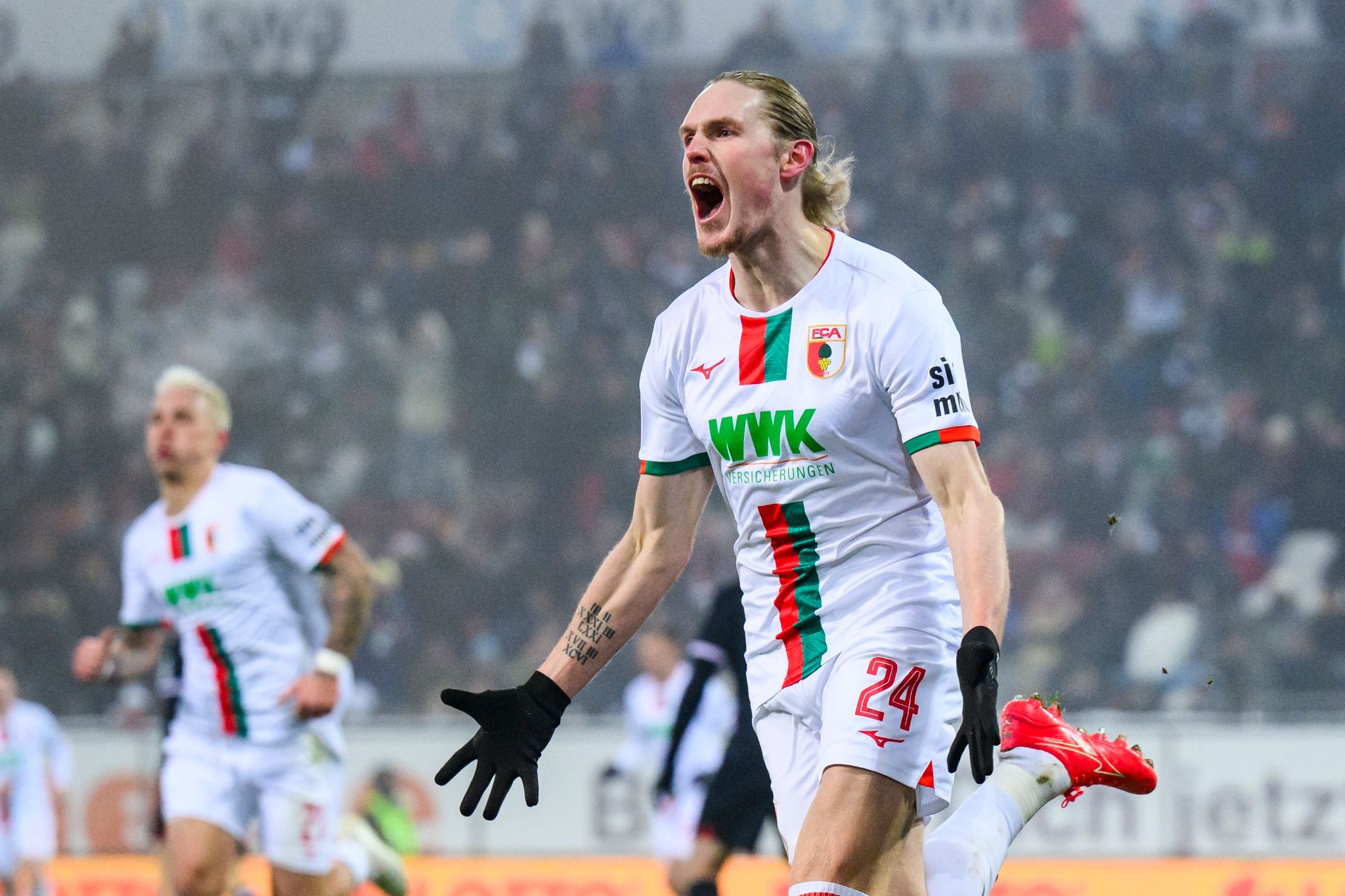 Brachte Augsburg gegen Frankfurt in Führung: Fredrik Jensen.