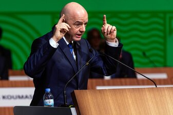 Warnt vor Spielmanipulation im Fußball: FIFA-Boss Gianni Infantino. Warnt vor Spielmanipulation im Fußball: FIFA-Boss Gianni Infantino.