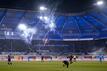 Fans von Hansa Rostock tun ihren Unmut gegen die DFL kund.