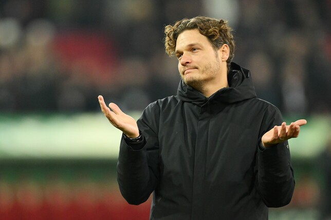 Edin Terzić nach dem Dortmunder Spiel gegen den FC Augsburg. (Photo by Sebastian Widmann/Getty Images)