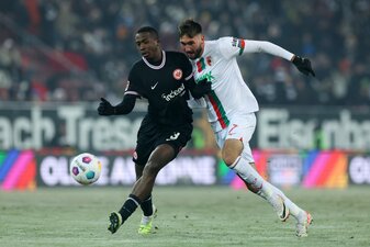 Willian Pacho im Spiel Eintracht Frankfurt gegen den FC Augsburg, (Photo by Alexander Hassenstein/Getty Images) Willian Pacho im Spiel Eintracht Frankfurt gegen den FC Augsburg, (Photo by Alexander Hassenstein/Getty Images)
