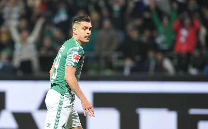 Werders Rafael Borre soll das Interesse des brasilianischen Erstligisten SC International Porto Alegre geweckt haben.