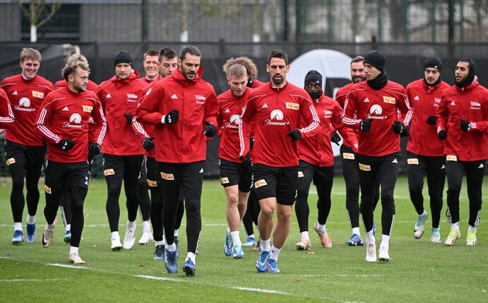 Der 1. FC Union trainierte am Mittwoch öffentlich.