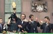 «Ich glaube, dass die deutsche Mannschaft über Jahre hinaus nicht zu besiegen sein wird", sagte Beckenbauer (l) nach dem WM-Gewinn 1990.