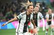 Nationalspielerin Klara Bühl jubelt über ein Tor.