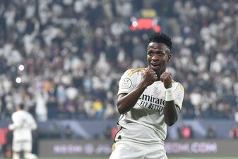 Real Madrids Machwinner Vinicius Junior traf gleich dreimal. Real Madrids Machwinner Vinicius Junior traf gleich dreimal.