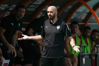 Der Cheftrainer Marokkos: Walid Regragui.. Der Cheftrainer Marokkos: Walid Regragui..
