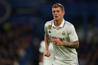 Toni Kroos' Real Madrid war in der Saison 2022/23 Europas umsatzstärkster Fußball-Club. Toni Kroos' Real Madrid war in der Saison 2022/23 Europas umsatzstärkster Fußball-Club.