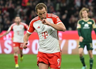 Erst Jubel, dann Enttäuschung: Harry Kanes Treffer gegen Union Berlin wurde aberkannt. Erst Jubel, dann Enttäuschung: Harry Kanes Treffer gegen Union Berlin wurde aberkannt.