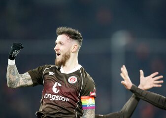 Kapitän Marcel Hartel erzielte beide Treffer für die Kiezkicker. Kapitän Marcel Hartel erzielte beide Treffer für die Kiezkicker.