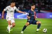 Marco Asensio (r) steht noch bei Paris Saint-Germain unter Vertrag.