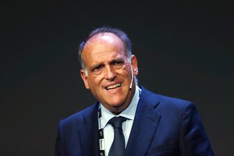 LaLiga-Chef Javier Tebas warnt vor der Einführung einer Super League. LaLiga-Chef Javier Tebas warnt vor der Einführung einer Super League.