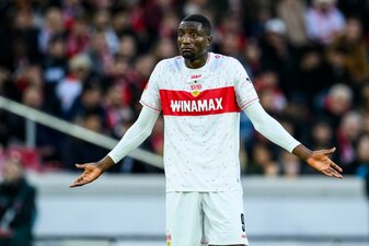 Serhou Guirassy wird den Stuttgartern in Leverkusen nicht zur Verfügung stehen. Serhou Guirassy wird den Stuttgartern in Leverkusen nicht zur Verfügung stehen.