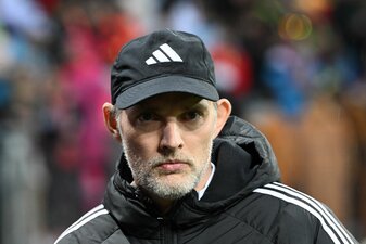 Bayern-Trainer Thomas Tuchel gibt sich kämpferisch. Bayern-Trainer Thomas Tuchel gibt sich kämpferisch.