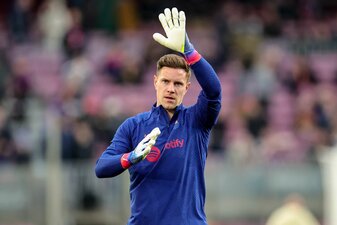 Nach längerer Verletzungspause kehrt Marc-André ter Stegen auf den Platz zurück. Nach längerer Verletzungspause kehrt Marc-André ter Stegen auf den Platz zurück.