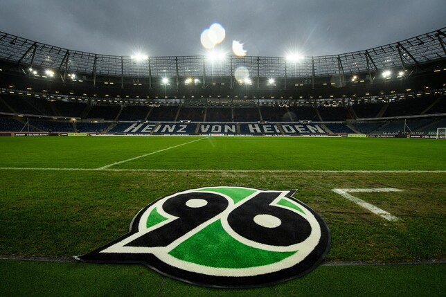 Blick in die Arena von Hannover 96 vor einem Spiel.