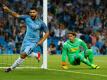 Sergio Agüero schießt die Fohlen ab (Quelle: SID-IMAGES/PIXATHLON)