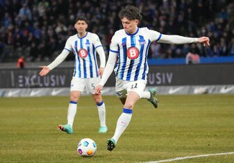 Verlängerte seinen Vertrag bei der Hertha bis 2028: Fabian Reese. Verlängerte seinen Vertrag bei der Hertha bis 2028: Fabian Reese.