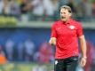 Leipzigs Coach Ralph Hasenhüttl bremst die Euphorie. Foto: Jan Woitas