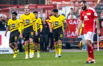 Karim Adeyemi sorgte für den ersten Dortmunder Treffer beim Auswärtserfolg in Berlin. Karim Adeyemi sorgte für den ersten Dortmunder Treffer beim Auswärtserfolg in Berlin.