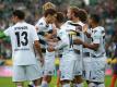 Gladbach gewinnt verdient das Heimspiel gegen Bremen (Quelle: FIRO/SID-IMAGES)