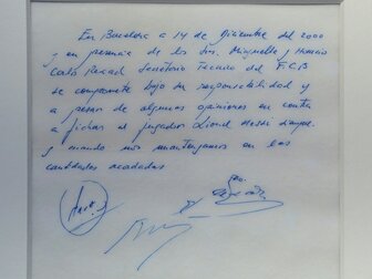 Legendärer Messi-Vertrag auf Serviette wird verkauft Legendärer Messi-Vertrag auf Serviette wird verkauft
