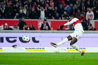 Brachte den VfB gegen Union in Führung: Serhou Guirassy. Brachte den VfB gegen Union in Führung: Serhou Guirassy.