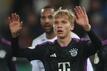 Frans Krätzig, hier beim Pokal-Aus mit Bayern am 1. November beim 1. FC Saarbrücken (1:2), bekam in München kaum Einsatzzeiten und ist nun Leihspieler bei Austria Wien. Foto: Alex Grimm/Getty Image