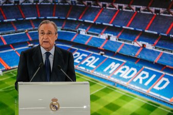 Real-Präsident Florentino Pérez gilt als Befürworter der Super League. Real-Präsident Florentino Pérez gilt als Befürworter der Super League.