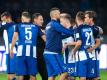Herthas Dreamteam will dem favorisierten FC Bayern in München paroli bieten. Foto: Annegret Hilse