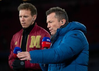 Sky-Experte Lothar Matthäus (r.) und Julian Nagelsmann. Sky-Experte Lothar Matthäus (r.) und Julian Nagelsmann.