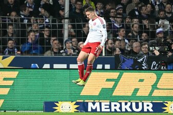 Brachte Düsseldorf in Osnabrück in Führung: Christos Tzolis. Brachte Düsseldorf in Osnabrück in Führung: Christos Tzolis.