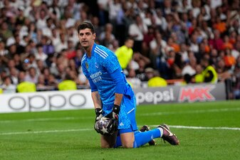 Reals Torhüter Thibaut Courtois muss schon wieder pausieren. Reals Torhüter Thibaut Courtois muss schon wieder pausieren.