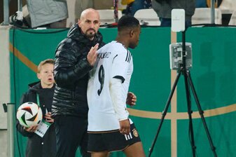 Youssoufa Moukoko will im DFB-Trikot wieder glänzen. Youssoufa Moukoko will im DFB-Trikot wieder glänzen.