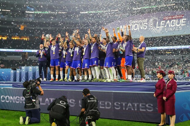 Die US-Boys feier ihren Sieg in der Concacaf Nations League.