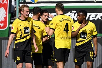 Traf beim Dortmunder Sieg in Mönchengladbach doppelt: Marcel Sabitzer (M). Traf beim Dortmunder Sieg in Mönchengladbach doppelt: Marcel Sabitzer (M).