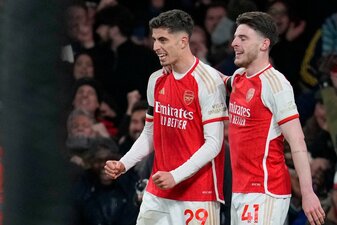 Für Kai Havertz (l) waren es die Saisontore Nummer zehn und elf. Für Kai Havertz (l) waren es die Saisontore Nummer zehn und elf.