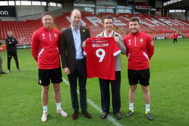 Prinz William zu Gast beim AFC Wrexham.