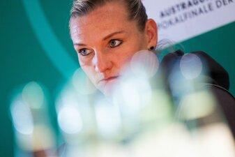 Trifft mit dem VfL Wolfsburg im DFB-Pokalfinale auf die Frauen des FC Bayern München: Alexandra Popp.