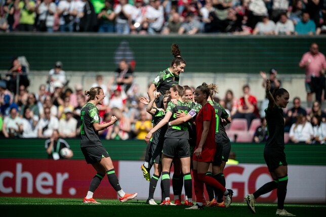 Das frühe 1:0 durch Jule Brand brachte den VfL Wolfsburg auf die Siegerstraße.